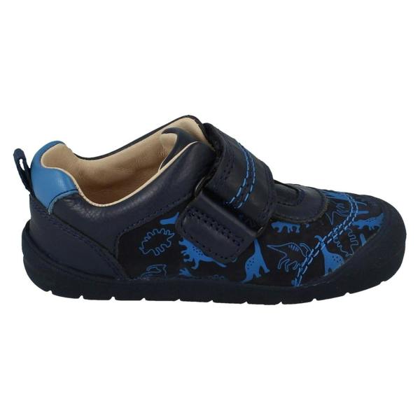 Clarks Boys Startrite Casual Hook & Loop Shoes Footprint