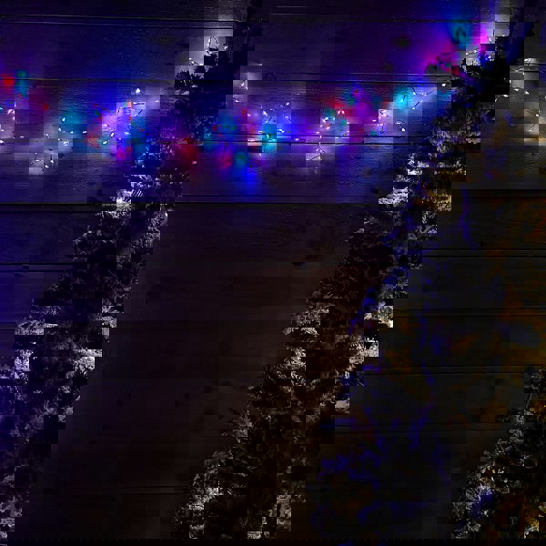 Samuel Alexander 2.6m Set of 10 Star Curtain Lights 227 Rainbow LEDs Microbrights String Lights