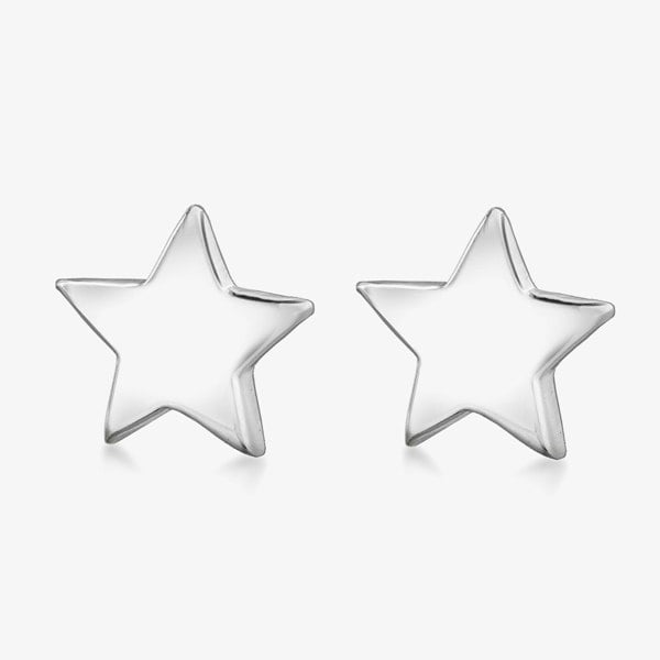 T. H. Baker Sterling Silver 9.5mm Star Stud Earrings 8.55.4720