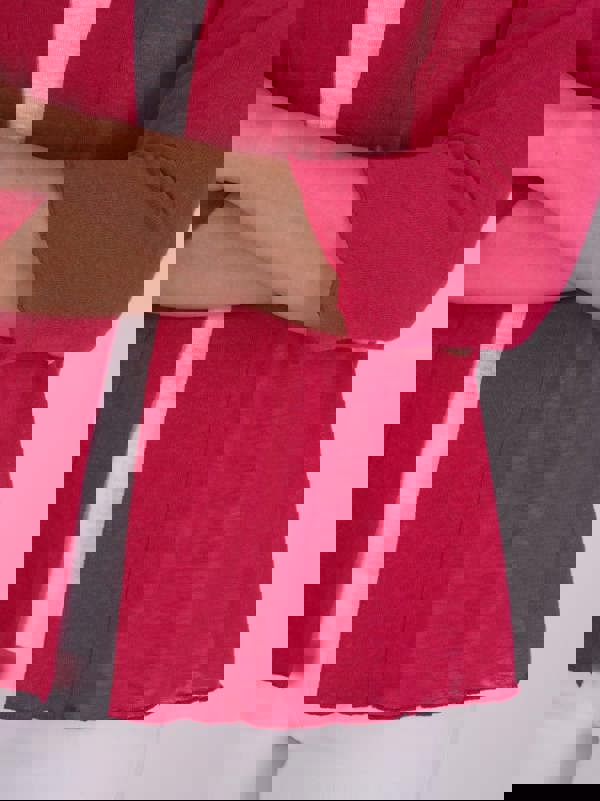 PennyPlain Cardi 3qs - Crimson