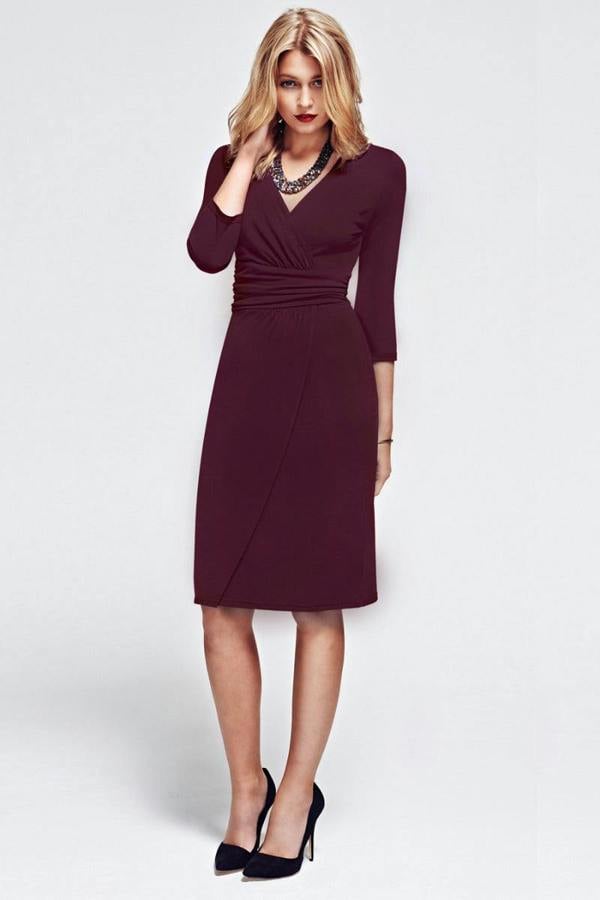 HotSquash Jersey Mock-Wrap Dress