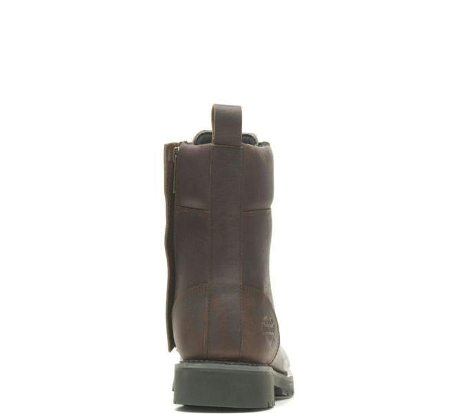 Harley-Davidson Gilford CE Mens Zip Up Riding Biker Ankle Boots, brown leather motorcycle boots with zipper closure and rugged sole, designed for biking enthusiasts.