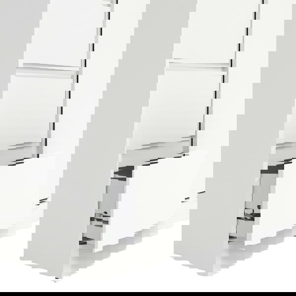 Furniture To Go Naia Wardrobe with 1 Sliding Door and 1 Door + 3 drawers in White