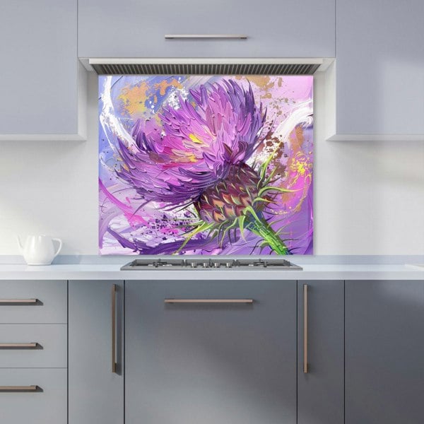 Warren Reed - Designer Abstract Thistle Explosion Kitchen Splashback