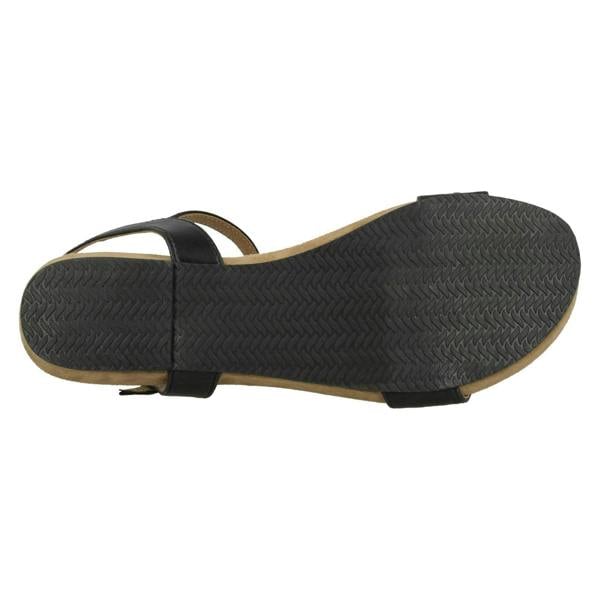 Leather Collection Ladies Leather Collection Flat Mule Sandals