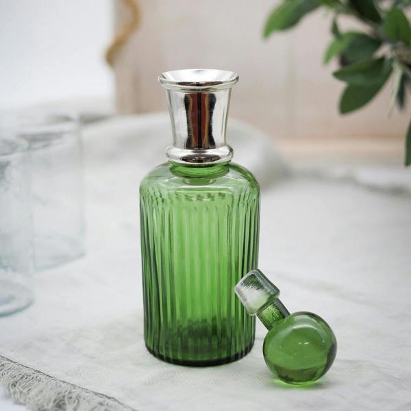 Culinary Concepts Emerald Glass Decanter with Stopper