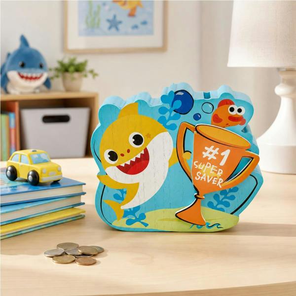 Widdop & Co Baby Shark Interactive Money Box Multi