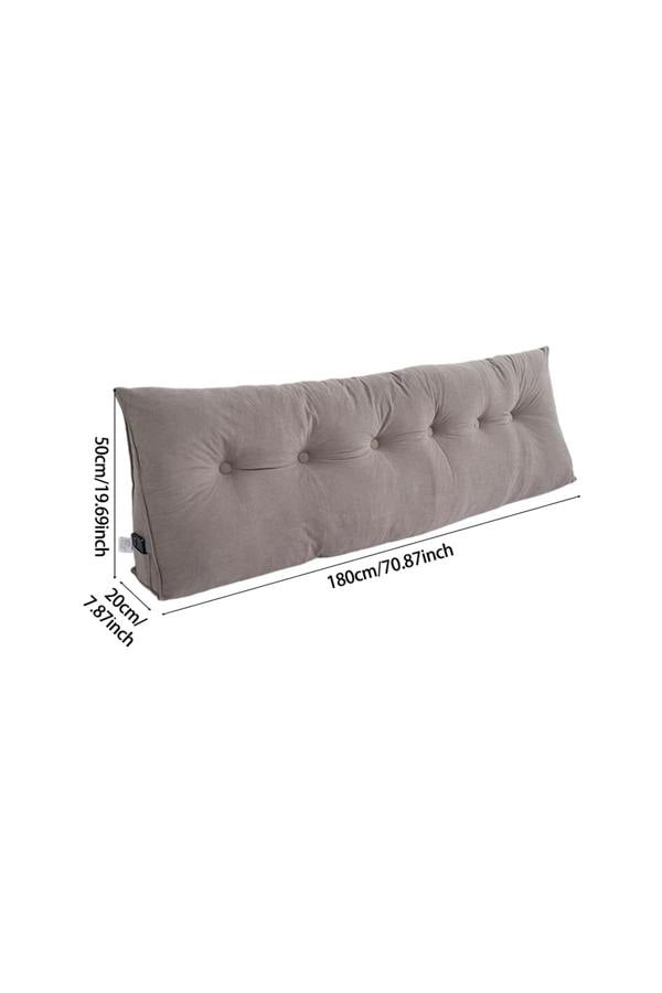 Living and Home Washable Wedge Headboard Pillow with Side Pocketed