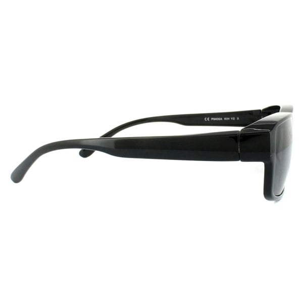 Polaroid Suncovers Fit Over Glasses Sunglasses P8406 KIH Y2 Black Grey Polarized