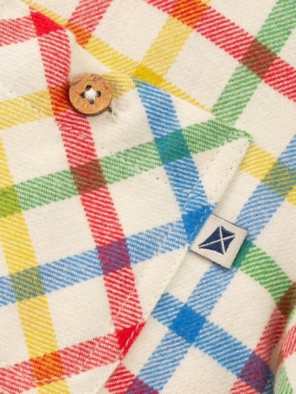 Kite Boys Organic Rainbow Check Shirt