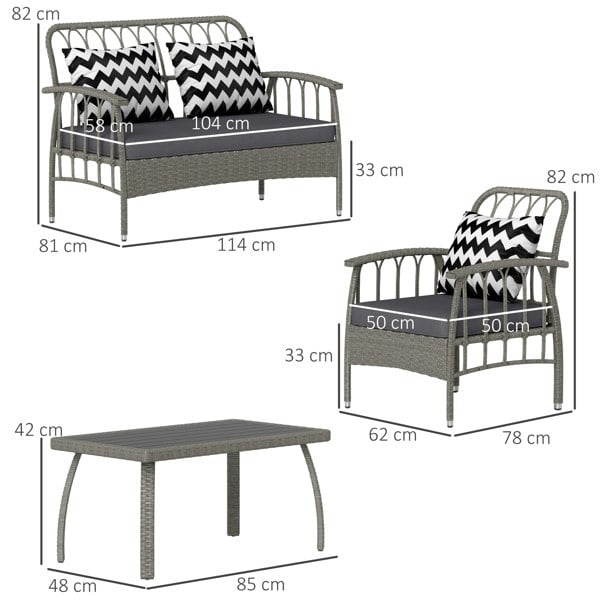 Rattan Sofa Set