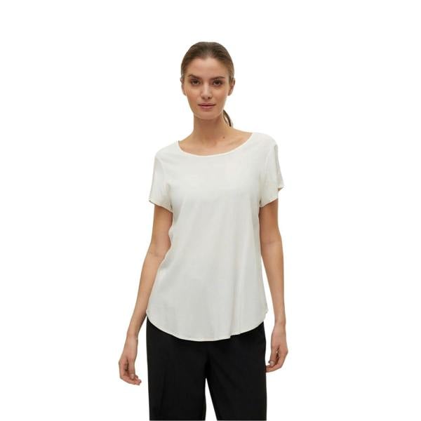 Vero Moda Womens/Ladies Bella Scoop Neck Regular T-Shirt - Snow White - 