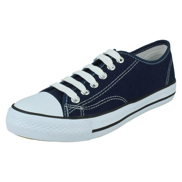 Spot On Ladies Spot On Casual Lace Up Trainers F80543