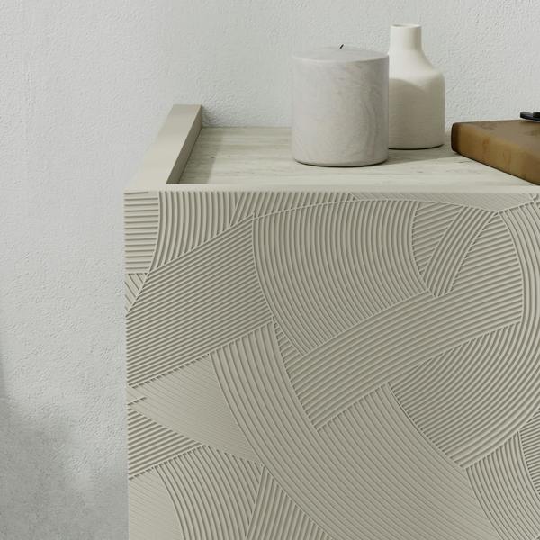 Decortie Floating Bedside Table w/ Drawer Handleless Modern Nightstand Wall-Mounted Storage Cabinet Space-Saver Bedroom