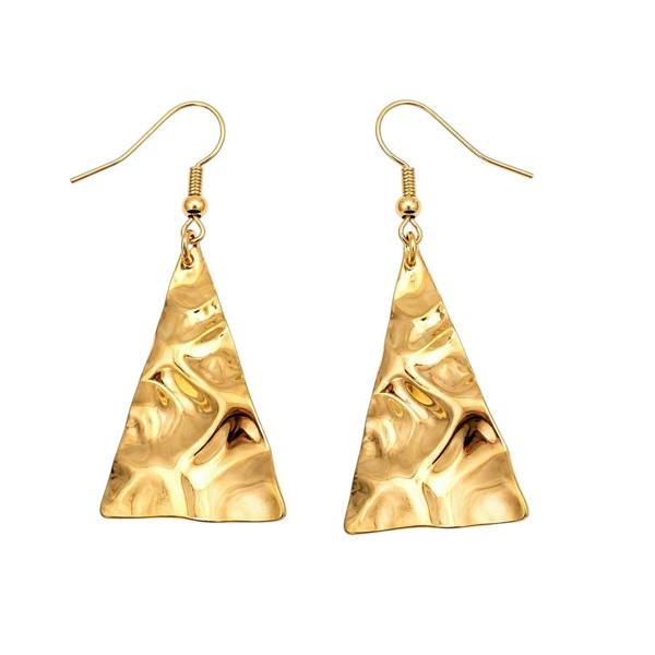 Gold Trip Vintage Triangle Statement Earrings