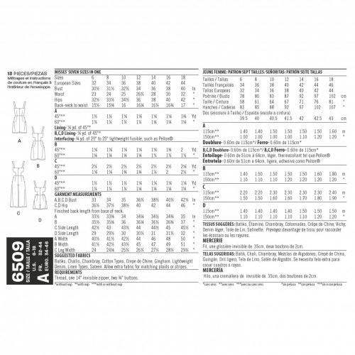 New Look Sewing Pattern 6509, Dresses, Jumpsuits for Women, A (6-8-10-12-14-16-18) - Intermediate