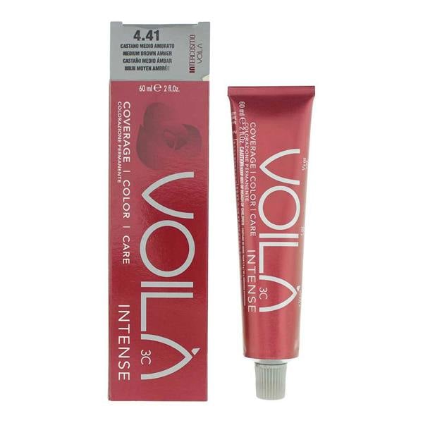 Intercosmo VoilÃ  3C Intense 4.41 Medium Brown Amber Hair Colour 60ml
