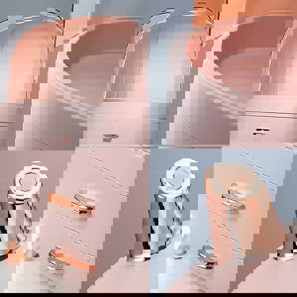 Living and Home Makeup Cosmetic Organizer Storage Box With 2 Drawers For Home Bedroom Bathroom Dressing Vanity