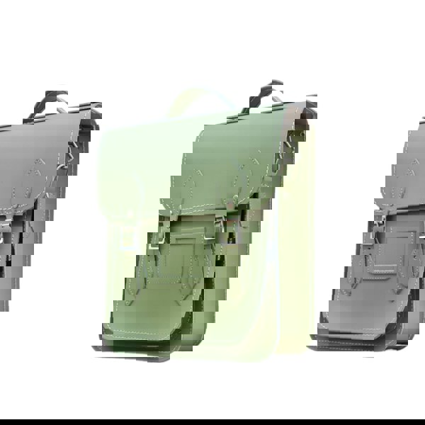 Zatchels Handmade Leather City Backpack - Sage Green