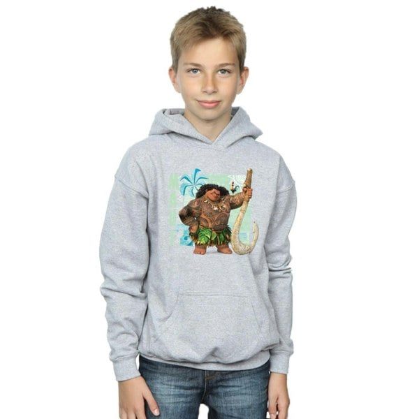 Disney Boys Moana Maui Hoodie - Sports Grey