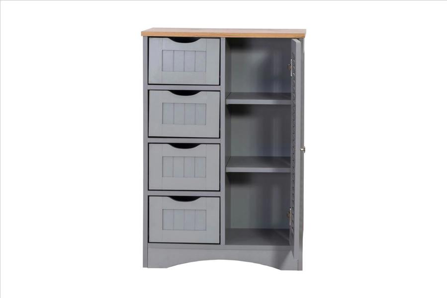 Timber Art Design Modern Freestanding Bathroom Storage Cabinet Unit
