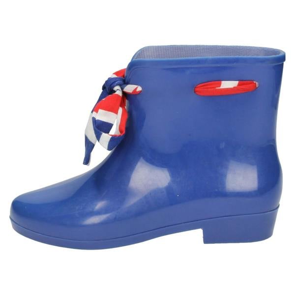 Spot On Ladies Spot On Tied Bow Detail Ankle Wellington Boots X1187