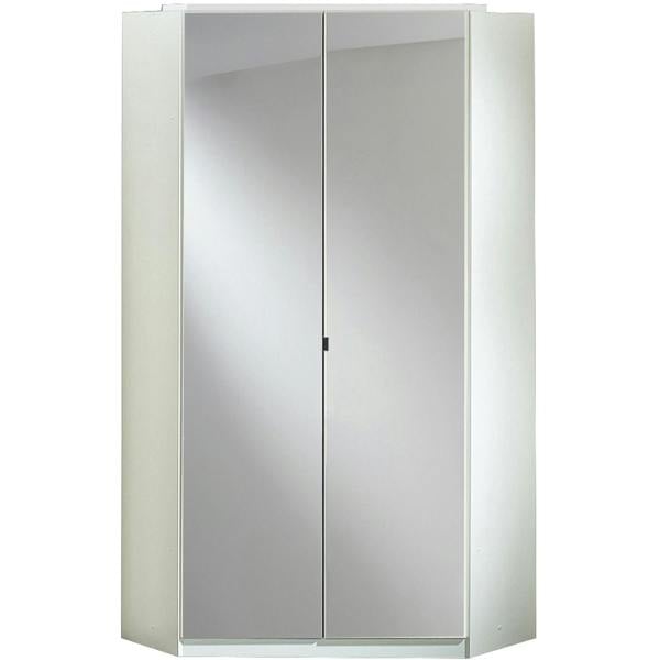 Clack  White And white Gloss Corner Wardrobe