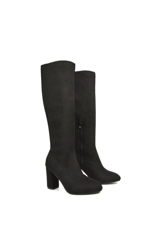 XY LONDON High Block Heel Knee High Boots