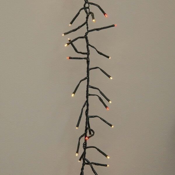 Samuel Alexander 25m 2000 LED ClusterBrights Christmas String Lights in Red & Warm White