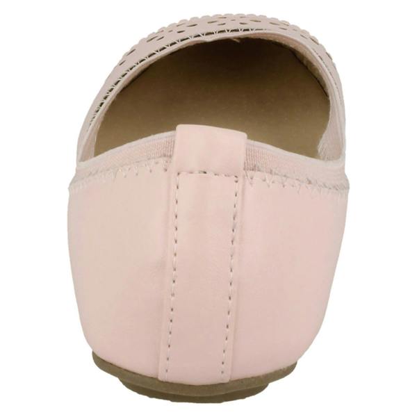 Spot On Girls Spot On Metallic Toecap Ballerina Shoes H2410