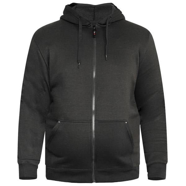 Duke Mens D555 Rockford Cantor Heavyweight Kingsize Full Zip Hoodie - Black