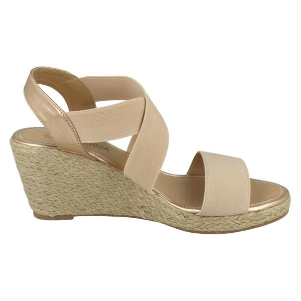 Savannah Ladies Savannah High Rope Wedge Sandals