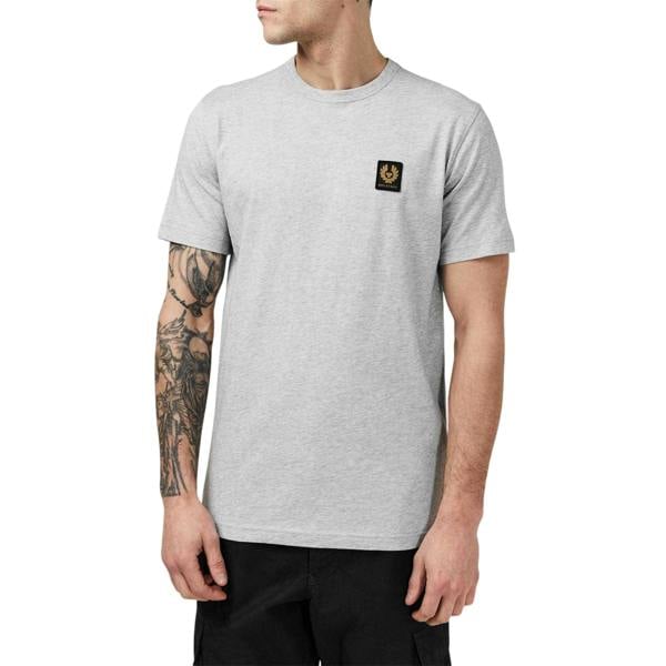 Belstaff Mens Phoenix Cotton T-Shirt - Silver - 