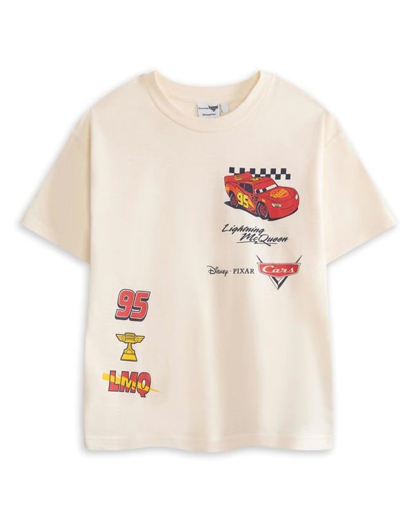 Disney Cars Boys Multicoloured Lightning Mcqueen Multi-Pack of 2 Short-Sleeved T-Shirts