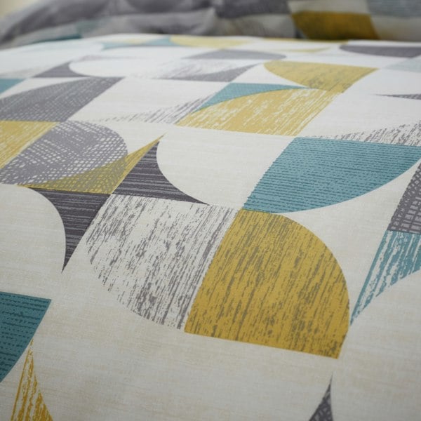 Catherine Lansfield Retro Circles Reversible Duvet Cover Set