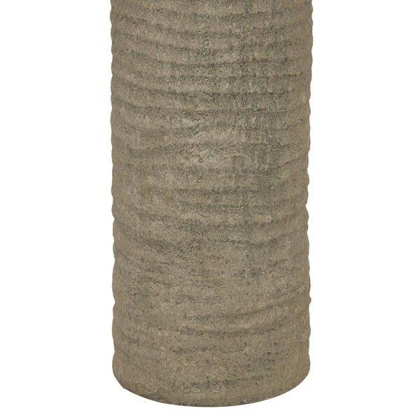 Wyld Haus Florence Tall Grey Etched Aged Stoneware  Table Lamp