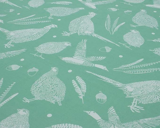 Creative Cloth Moorland Birds Double Duvet Reversible Set Green