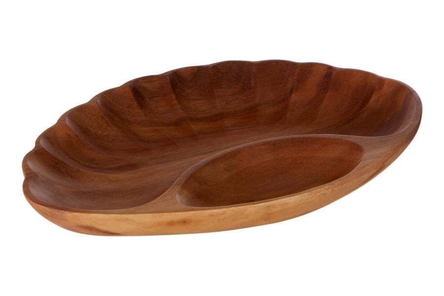 Maison by Premier Kora Acacia Chip and Dip Serving Dish