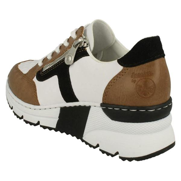 Rieker Ladies Sneakers By Rieker Wedge Heeled Trainers N6303