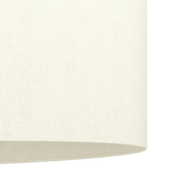 EGLO Febres Double White Fabric And Steel Shade Traditional Pendant