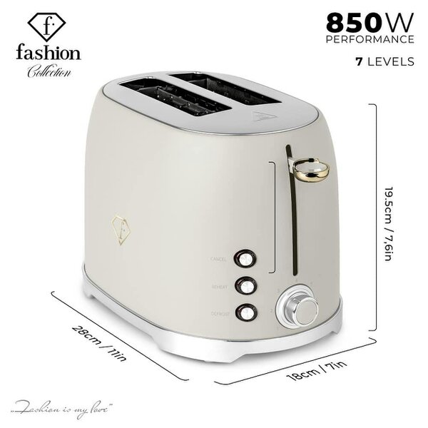 Berlinger Haus Toaster Cream Gold FTV0112