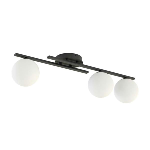 Emibig KAIRO Ceiling lamp 3 x E14 Black with White Shade