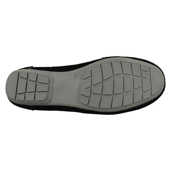 Leather Collection Ladies Leather Collection Moccasin Shoes F80558