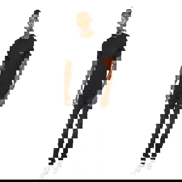 Crosshatch Mens Backdrafts T-Shirt - Black - 