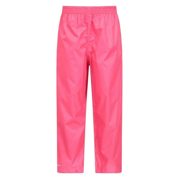 Mountain Warehouse Childrens/Kids Pakka II Waterproof Over Trousers - Bright Pink