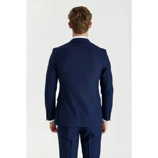 Paul Andrew Mayfair - Men's Navy Birdseye Double Breasted Blazer