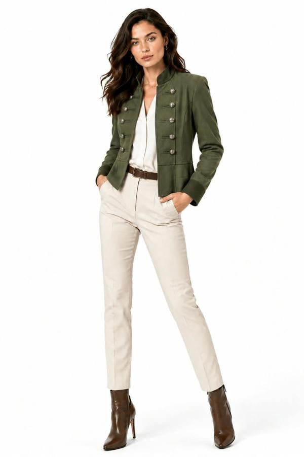 Claudio Lugli Luxtyle Military Slim Fit Jacket