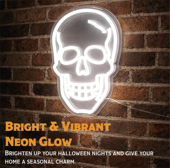 Fxlab Skull Silhouette Neon Light Indoor USB Decoration
