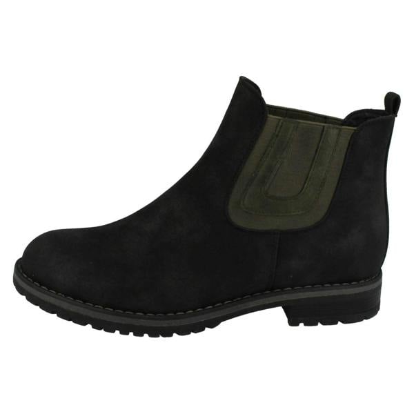 Down to Earth Ladies Down To Earth Flat Chelsea Ankle Boots