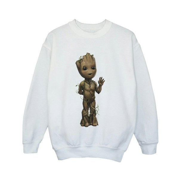 Marvel Boys I Am Groot Wave Pose Sweatshirt - White